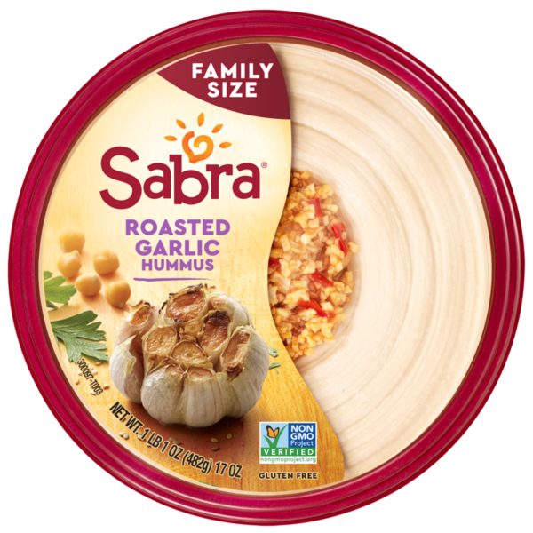 Sabra Hummus, Roasted Garlic, Family Size