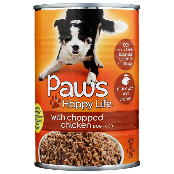 Paws Happy Life Chopped Chicken Dog Food Same-Day Delivery or
