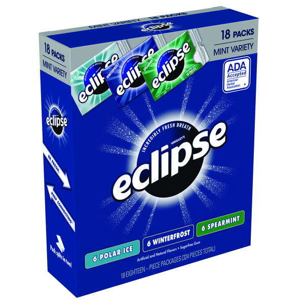 Eclipse Sugar Free Gum Variety Bulk Polar Ice Winterfrost Spearmint (18