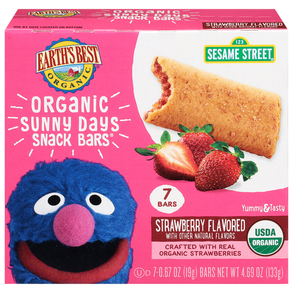 Earth's Best Sunny Days Strawberry Flavored Snack Bars