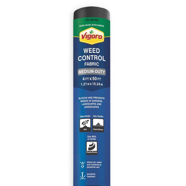 Vigoro 4 Ft. X 50 Ft. Medium Duty Point Bond Landscape Fabric