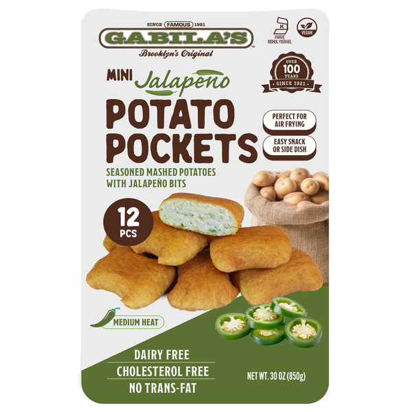 Gabila's Jalapeno Potato Pockets, 30 oz
