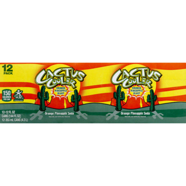 Cactus Cooler Orange Pineapple Blast Soda