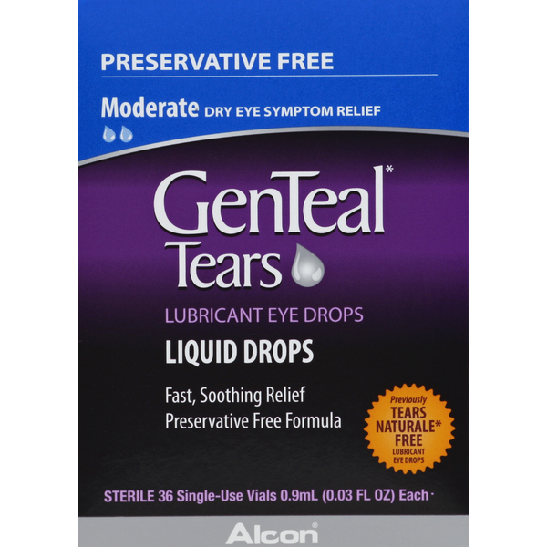 GENTEAL Tears Lubricant Eye Drops, Preservative Free, Liquid Same-Day  Delivery or Pickup