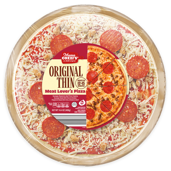 Mama Cozzi's Pizza Kitchen Original Thin Crust Meat Lovers Pizza