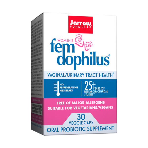 Jarrow Formulas Vegan Fem-Dophilus Probiotic - 5 Billion CFU, 60 Veg Capsules, Urinary & Vaginal Health 4 thumbnail image
