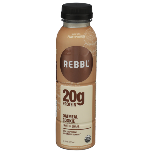 Rebbl Organic Oatmeal Cookie Coconut Oat Milk Blend Protein Elixir