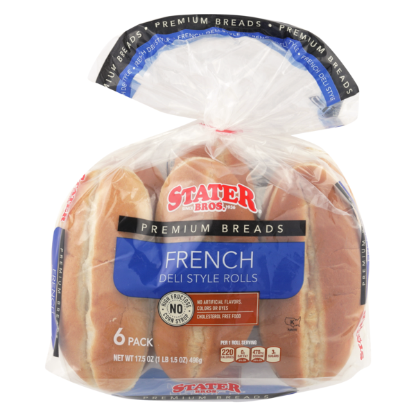 Stater Bros French Deli Style Rolls (6 ct) Instacart
