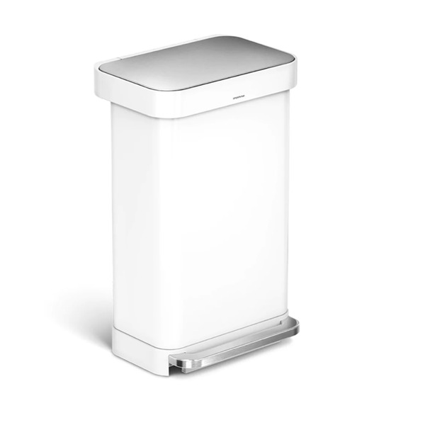 simplehuman Step Can, Rectangular, 45 Liter