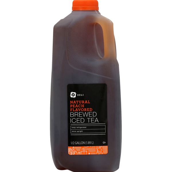 Publix Deli Iced Tea, Natural Peach Flavored, Brewed (0.5 gal) Instacart