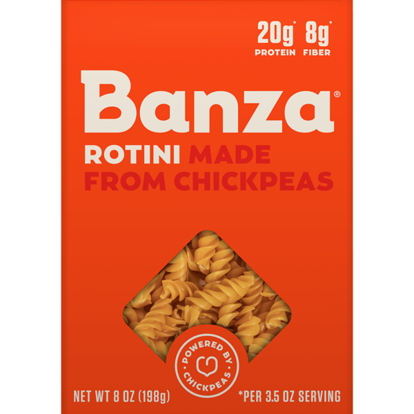 Banza Gluten Free Rotini Pasta with High Protein