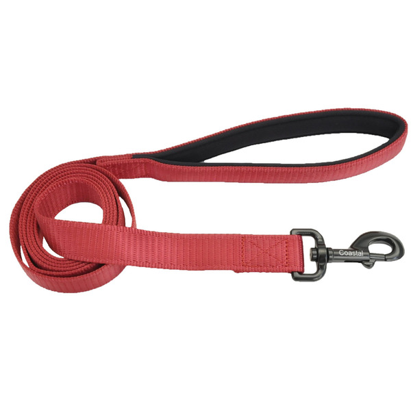 Coastal Pet Comfort Overlay Lead, 1 in x 6 ft - Red & Black