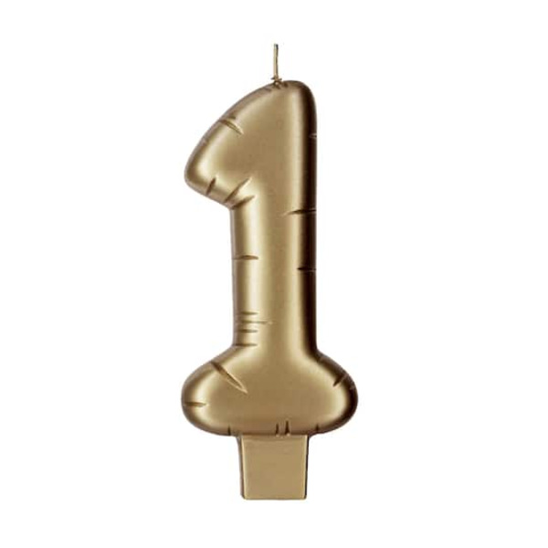 Makery Gold Number 1 Candle