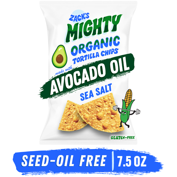 Zack's Mighty Sea Salt Avocado Oil Tortilla Chips Same-Day