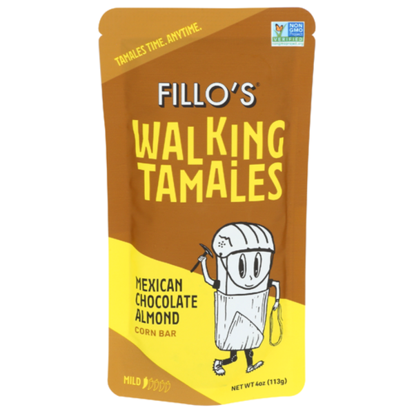 Fillo's Mexican Chocolate Almond Corn Bar Walking Tamales