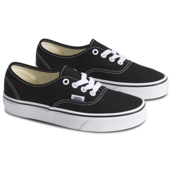 Vans Big Kids' Authentic Casual Shoes, Size 7 - Black/True White