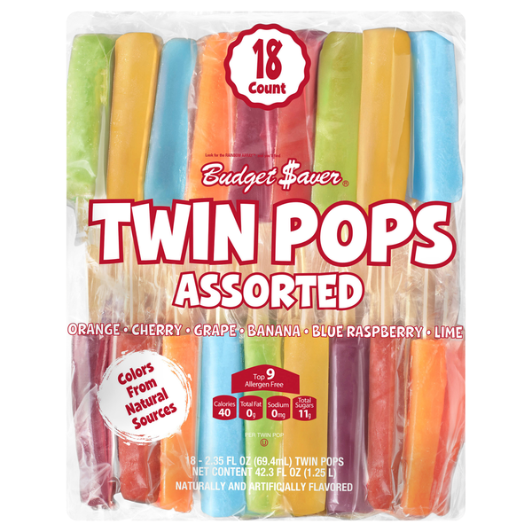 Budget Saver Assorted Twin Pops