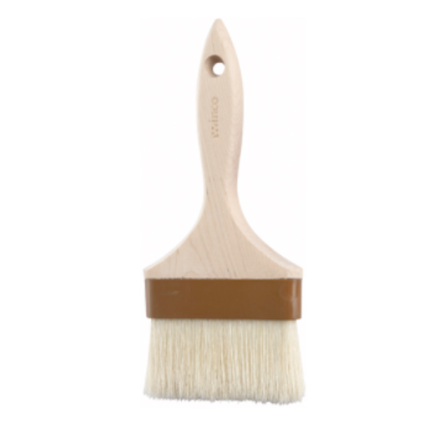 Pastry/Basting Brush, Boar Bristle, 4" Flat - 1 Ct