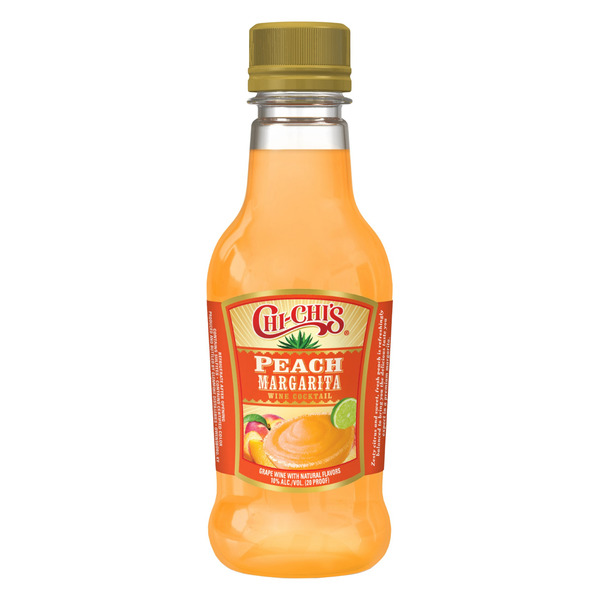 Chi-Chi's Peach Margarita Wine-Based Cocktail, 187ml, 20 Proof (10