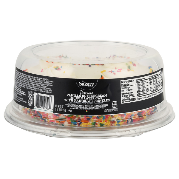 Stop & Shop The Bakery Cake, Vanilla Buttercream, Premium, Double Layer ...