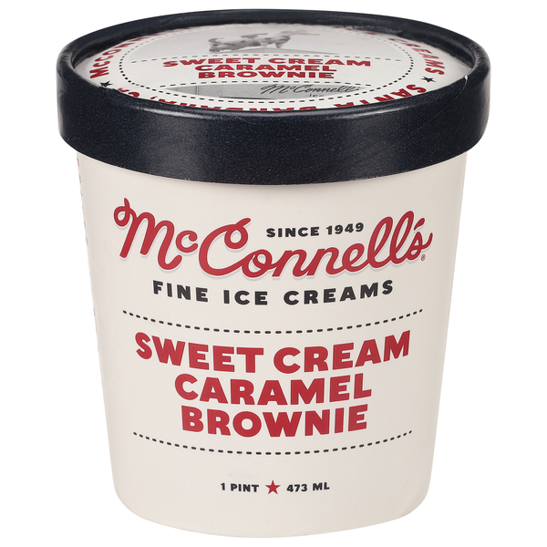 McConnell’s Ice Cream, Sweet Cream Caramel Brownie