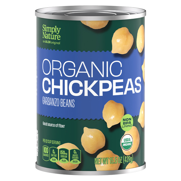 Simply Nature Organic Chickpeas Same-Day Delivery or Pickup | ALDI