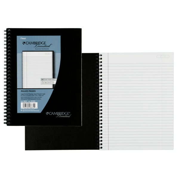 Cambridge Notebook, Ruled Pages, 80 Sheets