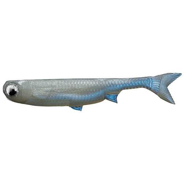 No Live Bait Needed K-Tail Swimbait, 4" - Snowbird