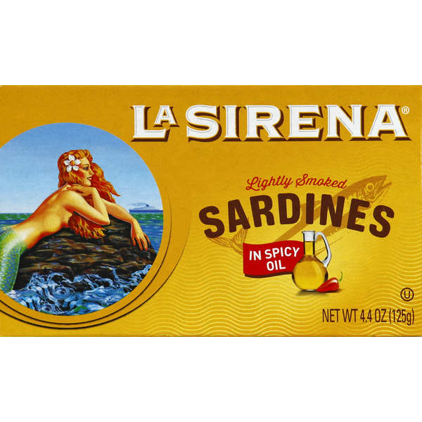 La Sirena Sardines, Light Smoked, in Spicy Oil Same-Day Delivery