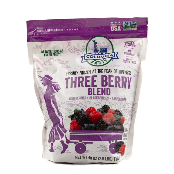 Columbia Fruit Three Berry Blueberries Blackberries Raspberries