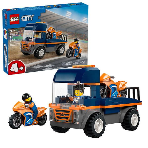 LEGO City Motorcycle Transporter Building Set 60491