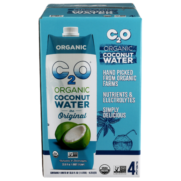 C2o Organic Original Coconut Water 4 Pack