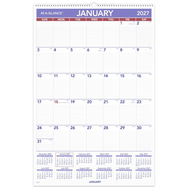 AT-A-GLANCE 2027 Large Monthly Wall Calendar, 20 x 30 in