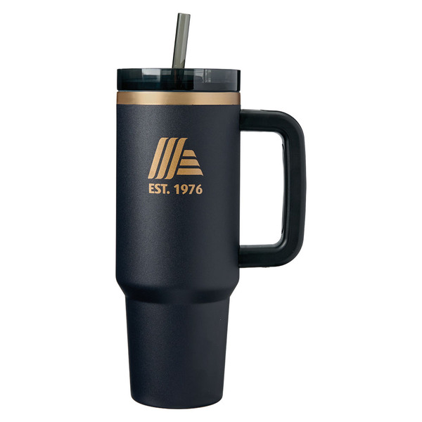 ALDI 40 oz Thirst Crusher Tumbler - Black, Gold Metallic Same-Day Delivery  or Pickup | ALDI