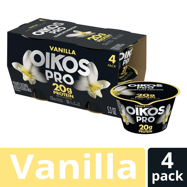 Oikos Vanilla Yogurt-Cultured Ultra-Filtered Milk Cups