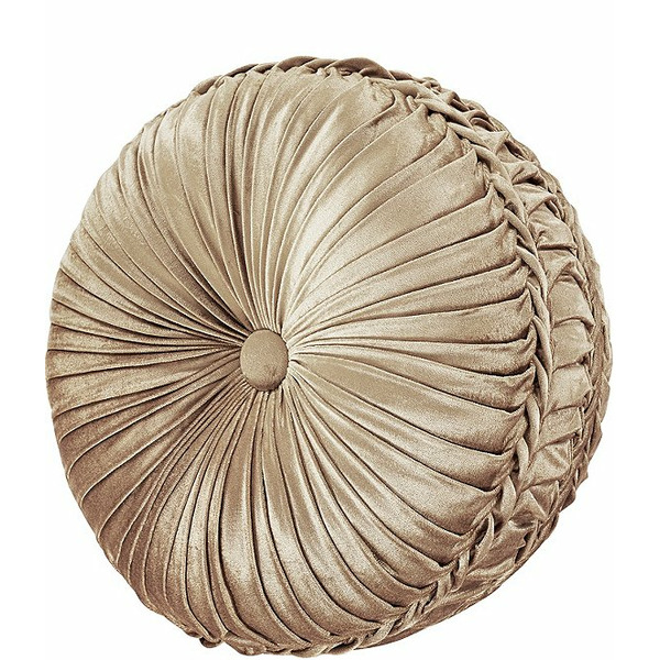 J. Queen New York Sandstone Tufted Round Pillow