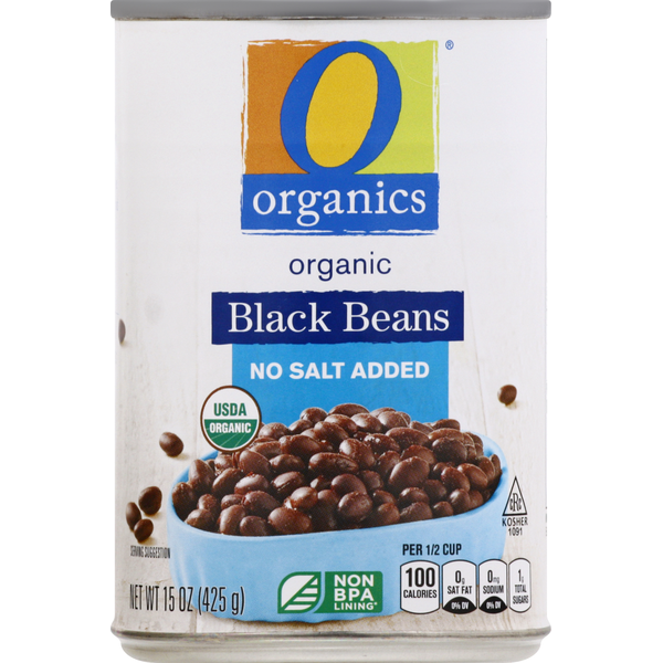 O Organics Black Beans, Organic, No Salt Added