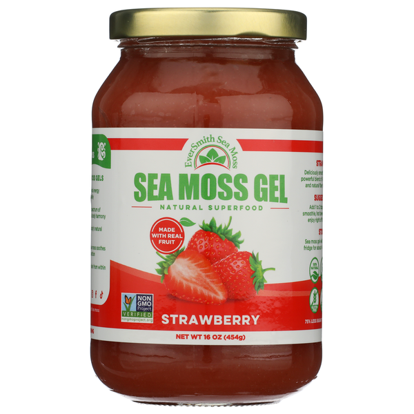 Eversmith Organics Strawberry Sea Moss Gel Same-Day Delivery or