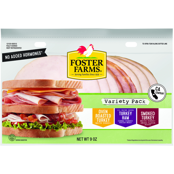 Foster Farms Sliced Turkey Variety Pack