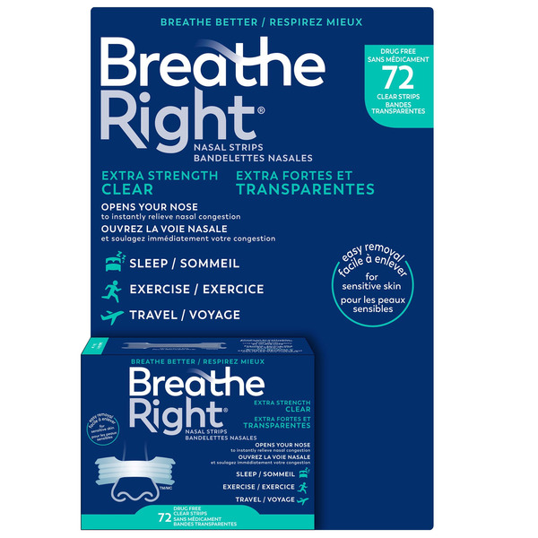 Breathe Right Clear Extra Strength Nasal Strips