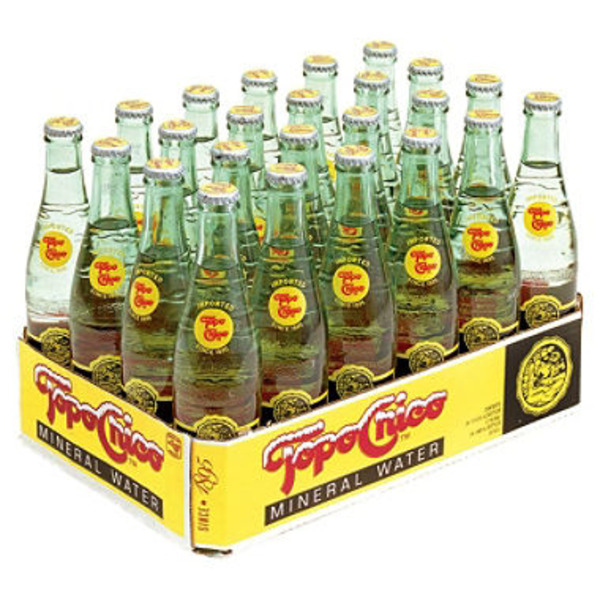 Topo Chico Mineral Water Twist of Lime Glass Bottles, 12 fl oz