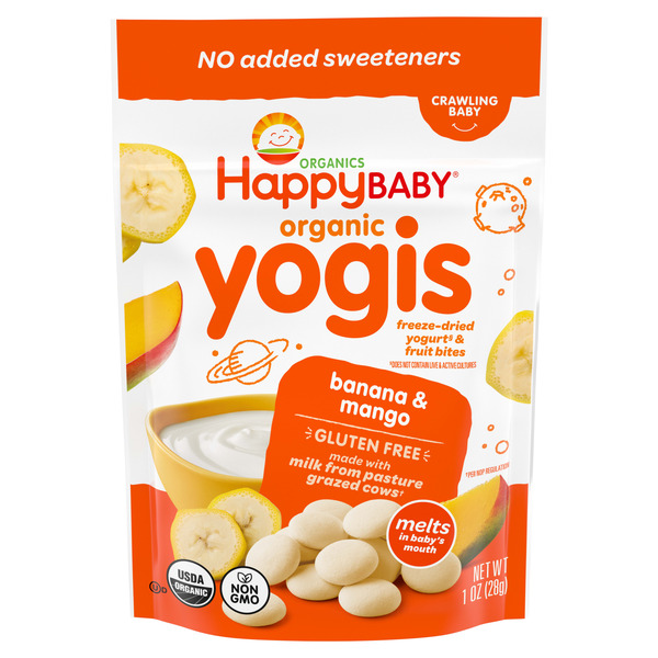 Happy Baby Organics Organic Yogis Freeze-Dried Yogurt & Fruit
