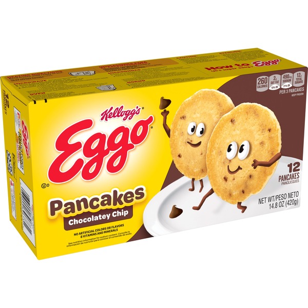 Kellogg's Eggo Frozen Pancakes Chocolate Chip (14.8 oz) Instacart