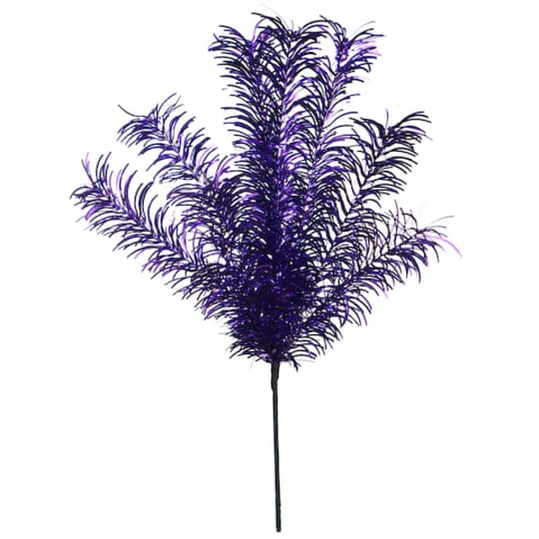 Ashland Purple Curved Tinsel Pick
