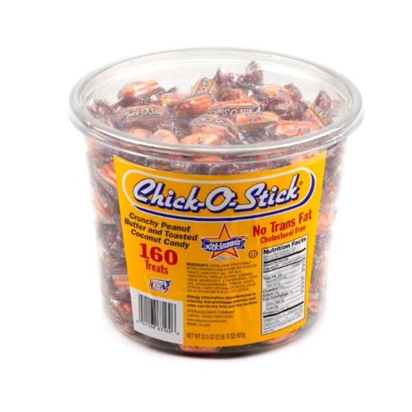 Atkinson's - Chick O Stick Peanut Butter Coconut Candy - 160 Ct