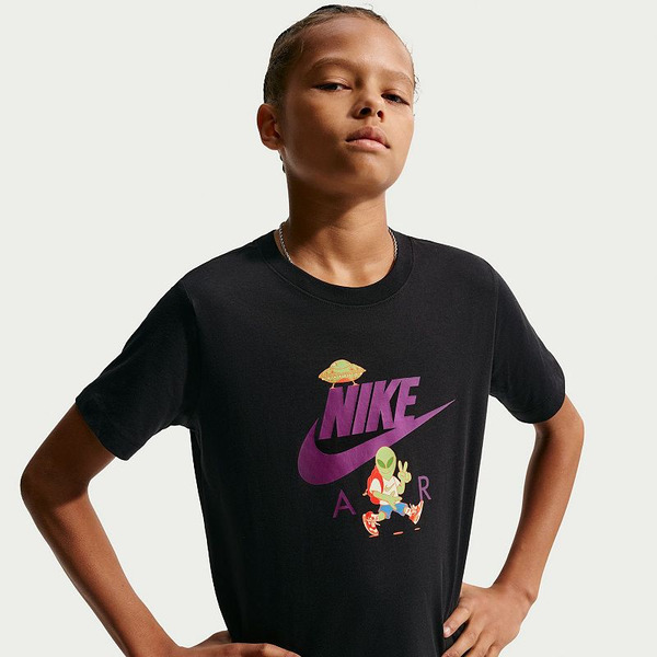 Nike Boys' Alien Graphic T-Shirt, M - Black/Multi