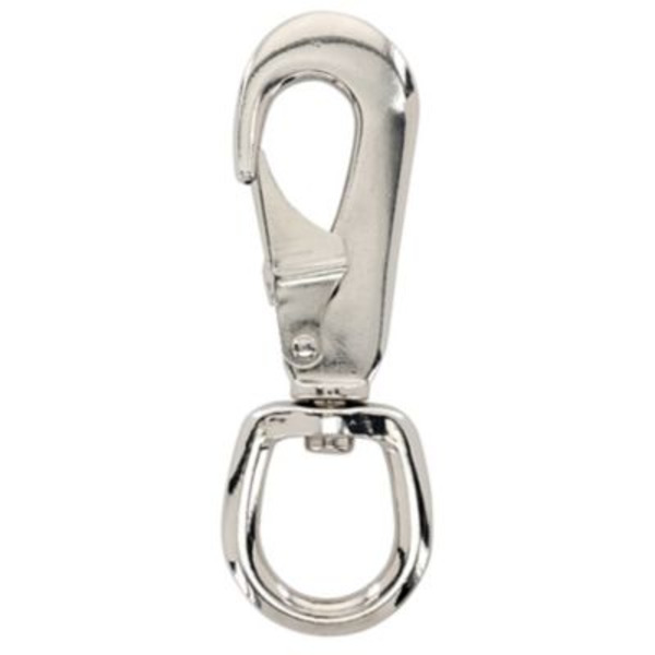 Hillman Hardware Essentials 1 in. x 4-5/8 in. Snap Hook with Swivel Eye, Nickel