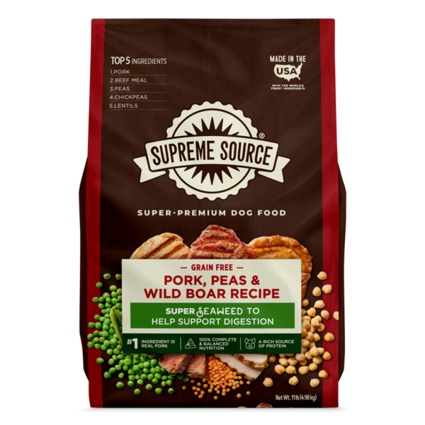 Supreme Source Grain Free Pork, Peas and Wild Boar Recipe Dog Food