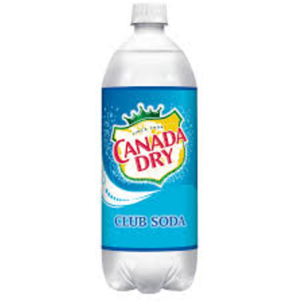 Canada Dry Club Soda - 15/1L plastic bottles