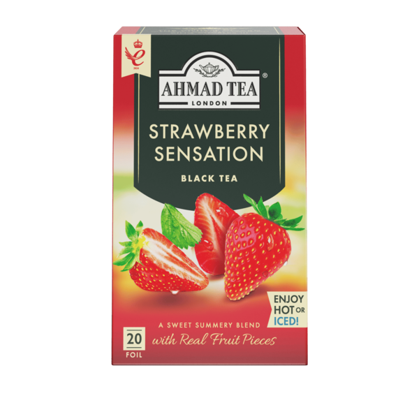 Ahmad Tea Strawberry Sensation Black Tea Bags